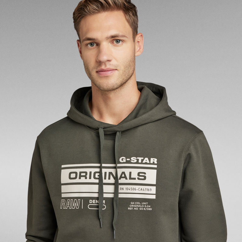 G-Star RAW® Originals Hooded Sweater Grey