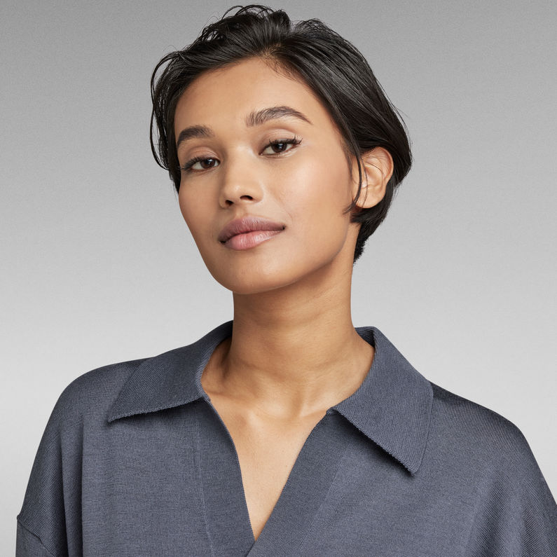 G-STAR® Knitted Polo Medium blue