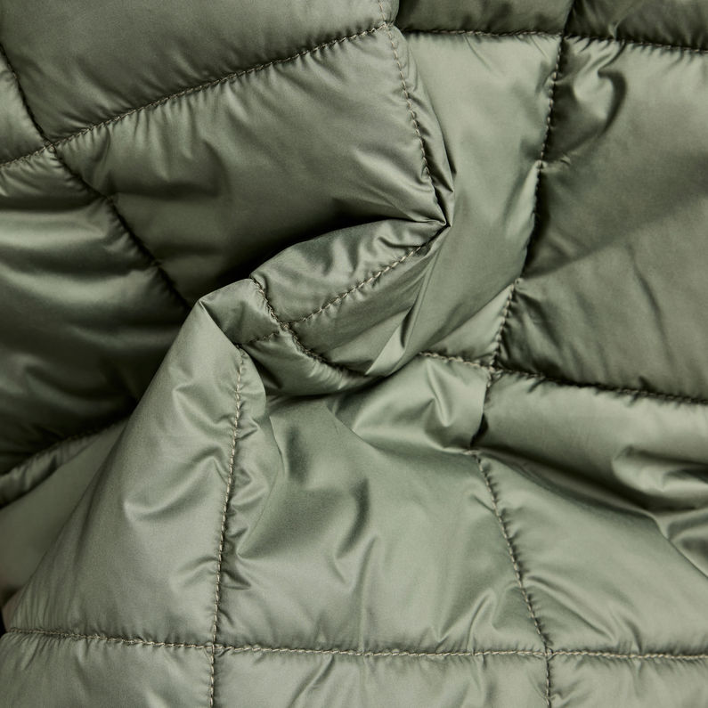 G-STAR® Meefic Square Quilted Hooded Jacket Green