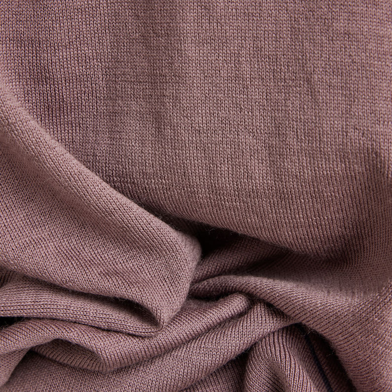 G-STAR® Oversized Knitted Polo Purple