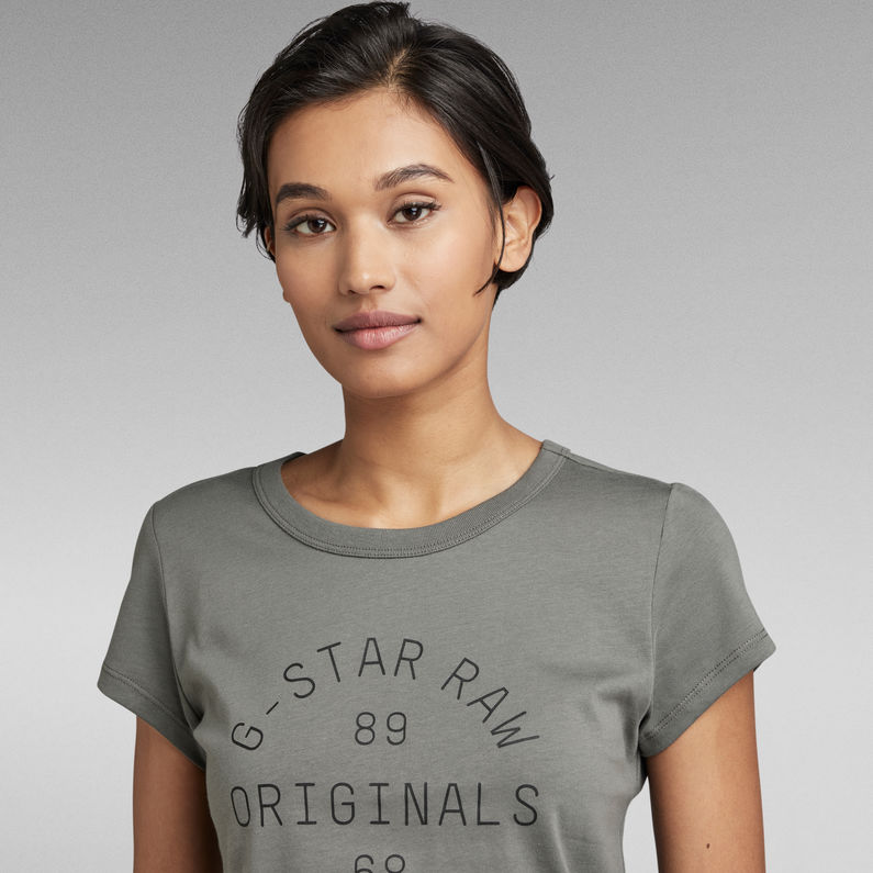 G-Star RAW® Originals Graphic Slim T-Shirt Grey