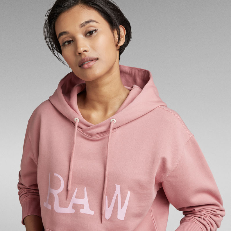 G-STAR® RAW Graphic Hooded Sweater Pink