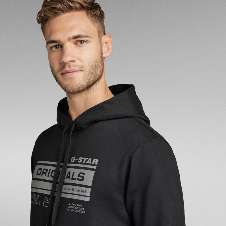 G-STAR® Originals Hooded Sweatshirt Schwarz