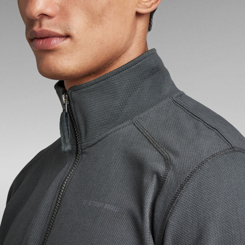G-STAR® Aviaton Half Zip Lightweight Sweater Grey