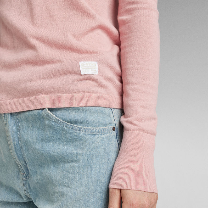 G-Star RAW® Stokyr Turtle Slim Knitted Top Pink