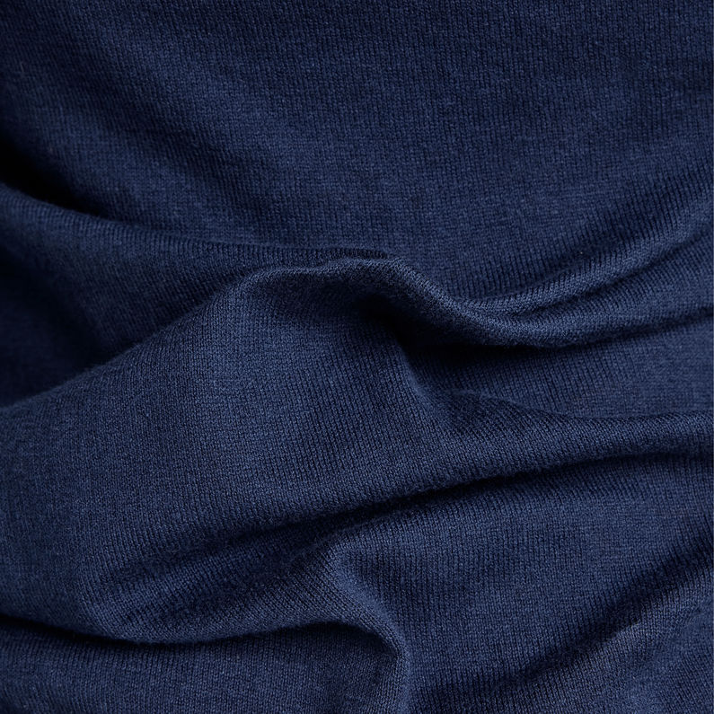 G-STAR® Haut Stokyr Turtle Slim Knitted Bleu foncé