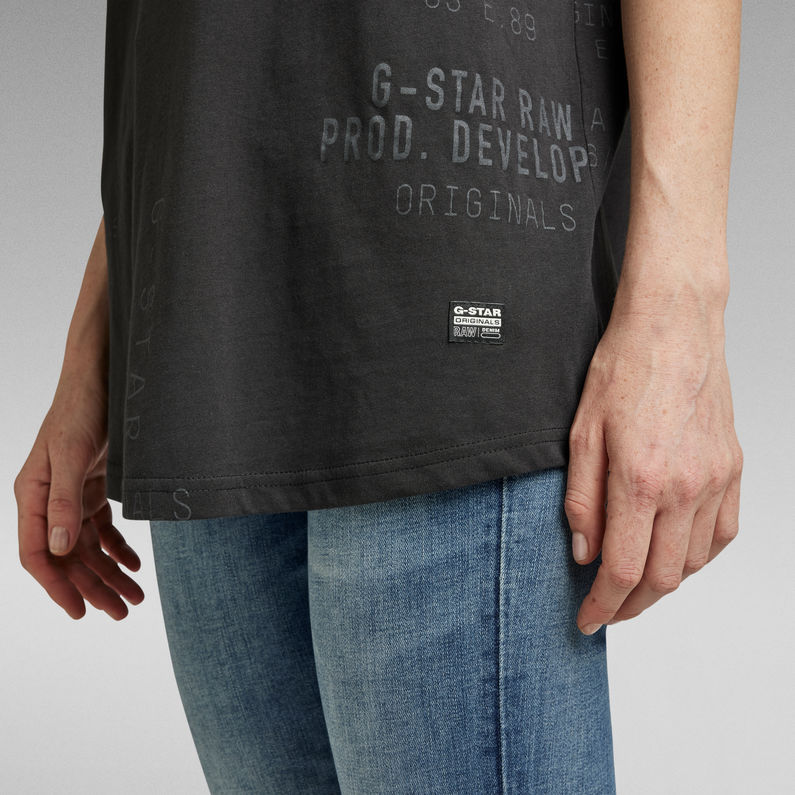 G-Star RAW® Lash Fem Loose Text Allover T-Shirt Multi color