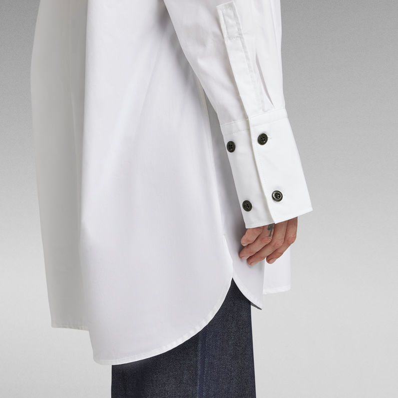 G-STAR® Oversized Boyfriend Hemd Weiß