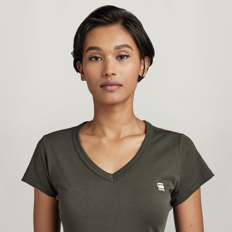 G-Star RAW® Eyben Slim V-Neck T-Shirt Grey