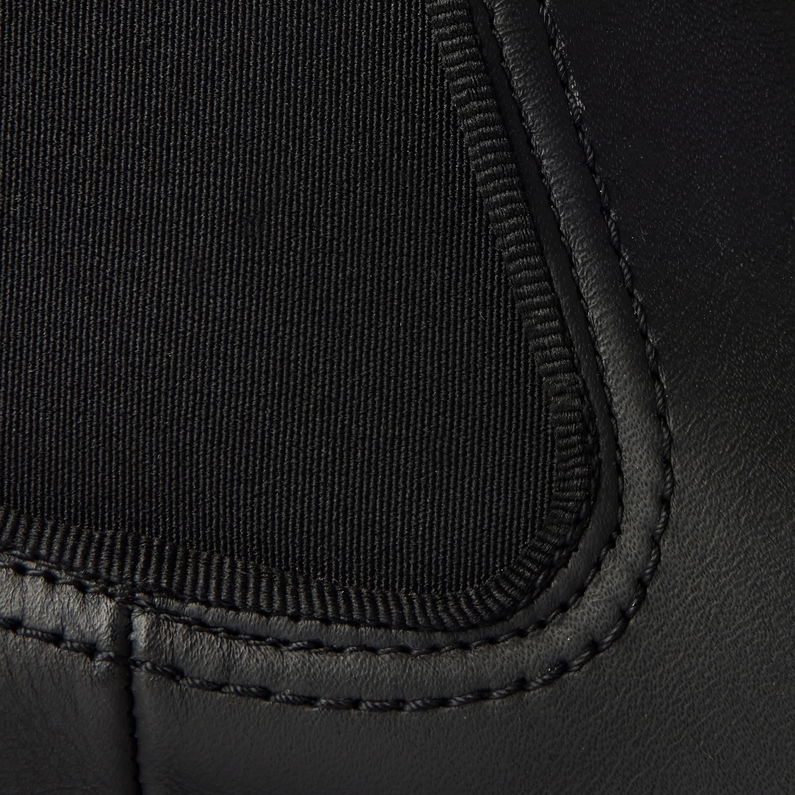 G-Star RAW® Bottines Blake Chelsea Leather Noir fabric shot