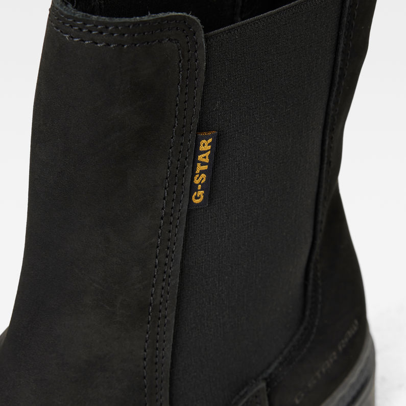 G-Star RAW® Bottines Noxer Chelsea Nubuck Noir detail