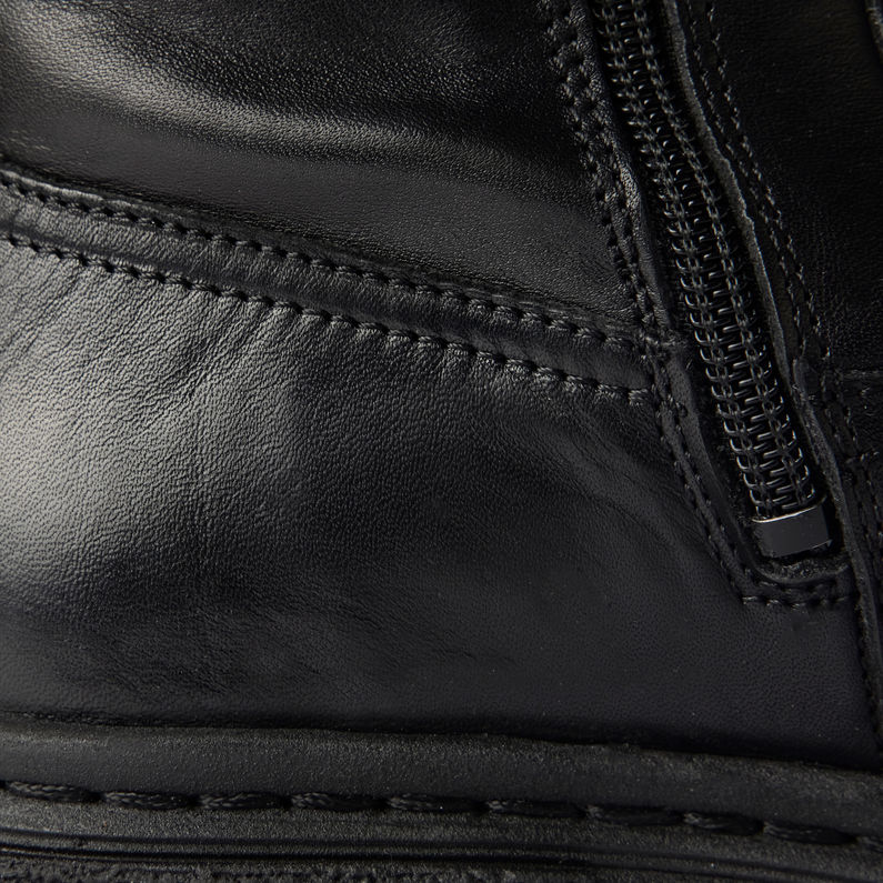G-Star RAW® Botas Kafey Performance Extra High Leather Negro fabric shot