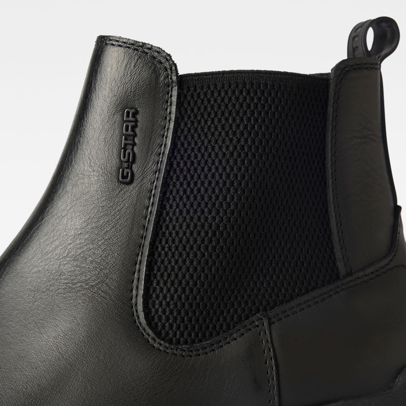 G-Star RAW® Lintell Chelsea Lederen Boots Zwart detail