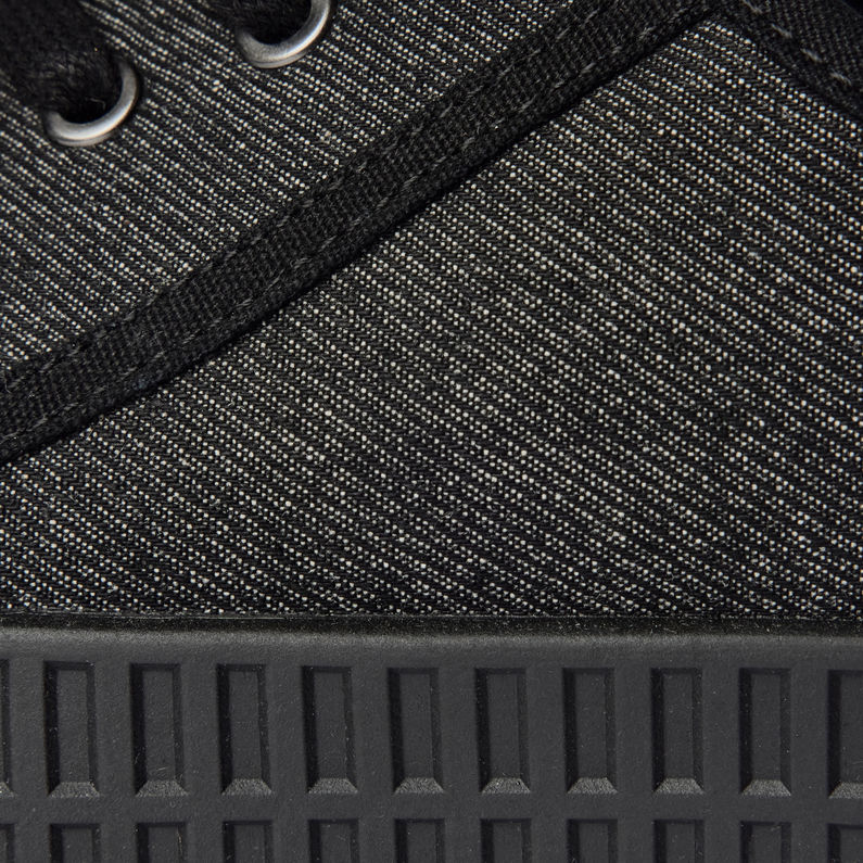 G-Star RAW® Rovulc II Denim Sneakers Black fabric shot