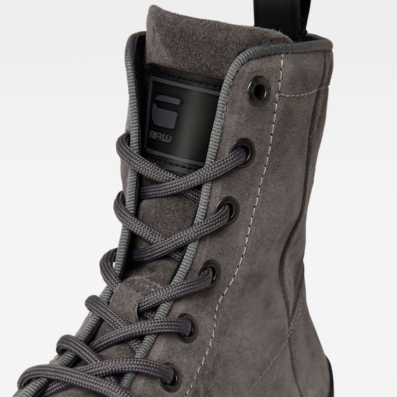 G-STAR® Bottines Blake High Suede Gris detail