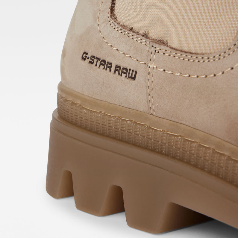 G-Star RAW® Bottines Noxer Chelsea Nubuck Brun detail