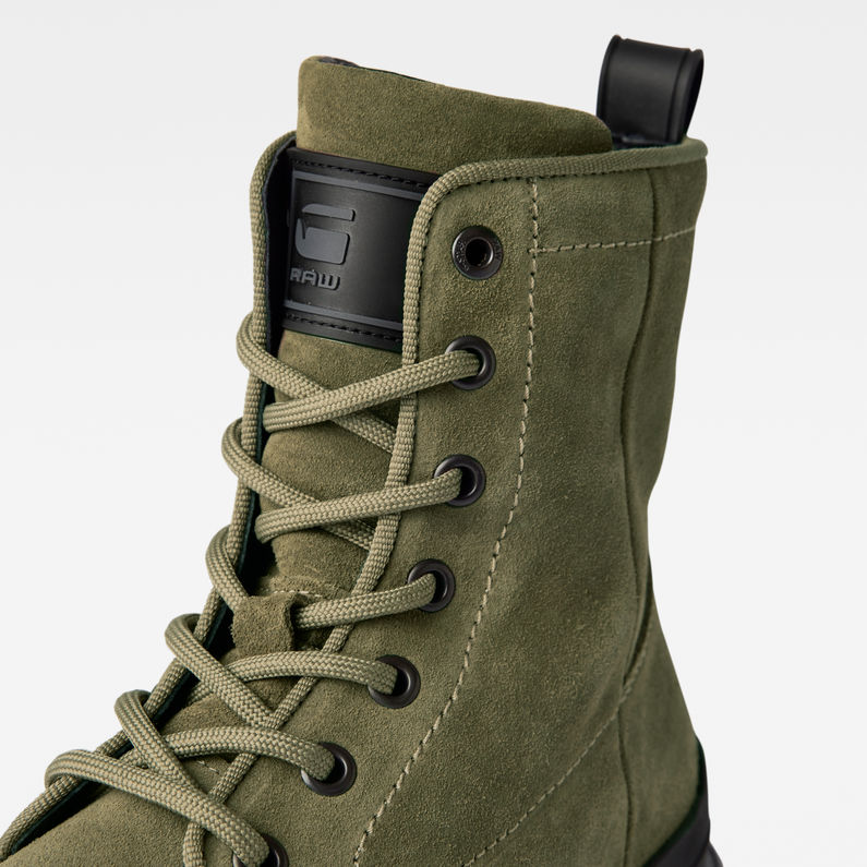 G-STAR® Blake High Suede Stiefel Grün detail