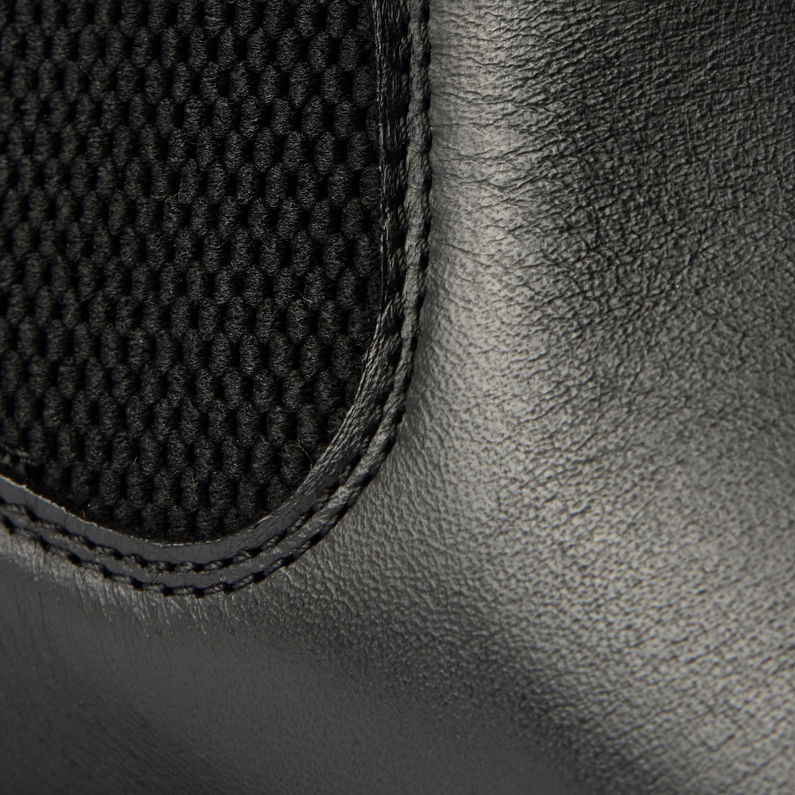 G-Star RAW® Lintell Chelsea Lederen Boots Zwart fabric shot