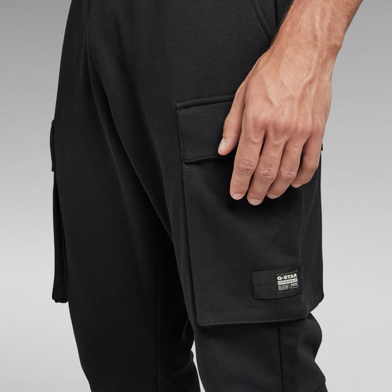 g-star-cargo-pocket-sweat-pants-black