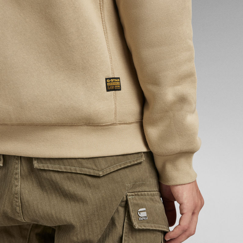 G-Star RAW® Premium Core Hooded Zip Sweater Beige