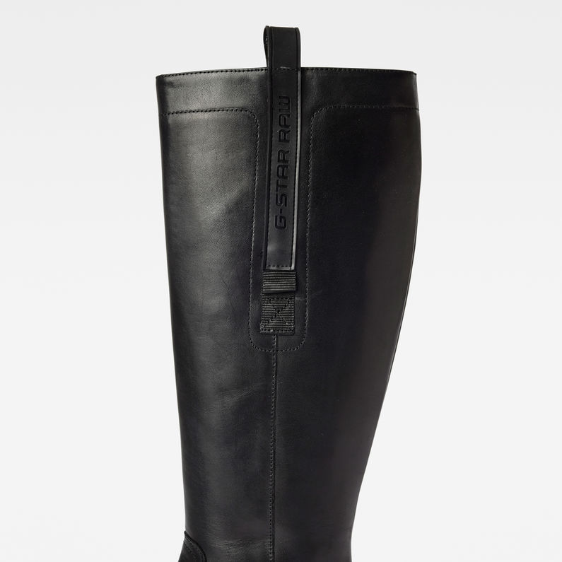G-STAR® Bottines Kafey Performance Extra High Leather Noir detail