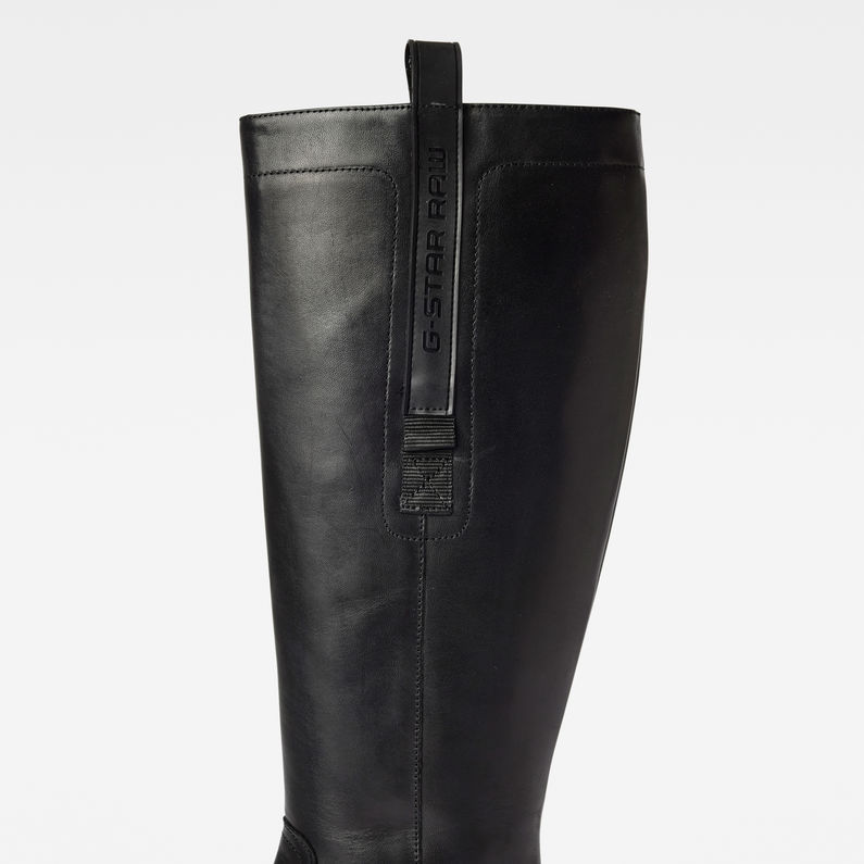G-Star RAW® Kafey Performance Extra High Leather Boots Black detail
