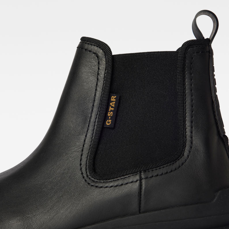 G-STAR® Blake Chelsea Leather Boots Black detail