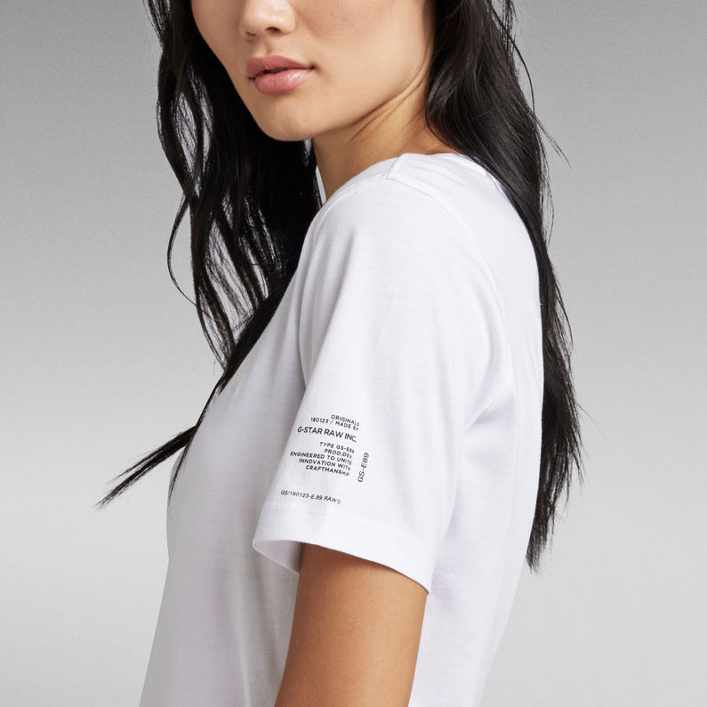 G-Star RAW® Mysid Optic Slim T-Shirt C White
