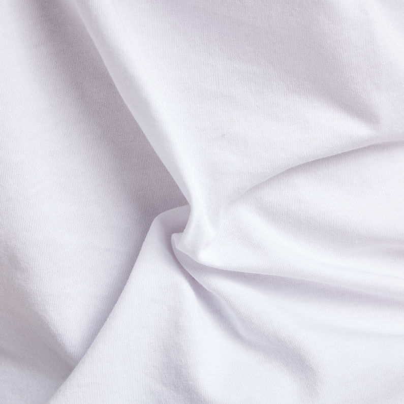 G-STAR® T-Shirt Mysid Optic Slim C Blanco