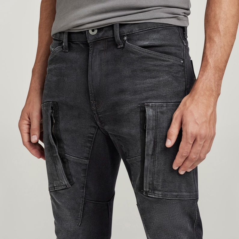 G-Star RAW® Jean Denim Cargo 3D Skinny Gris