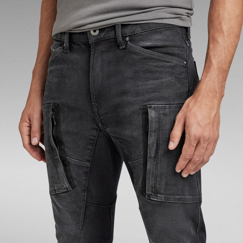 G-Star RAW® Premium Denim Cargo 3D Skinny Jeans Grau