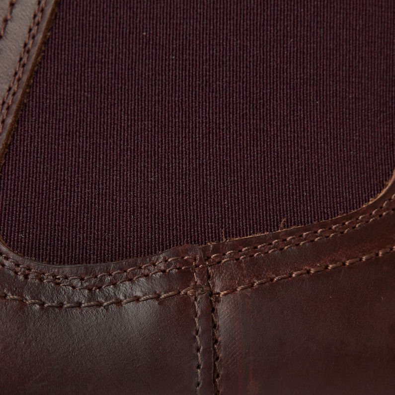 G-STAR® Bottines Scutar Chelsea Leather Rouge fabric shot