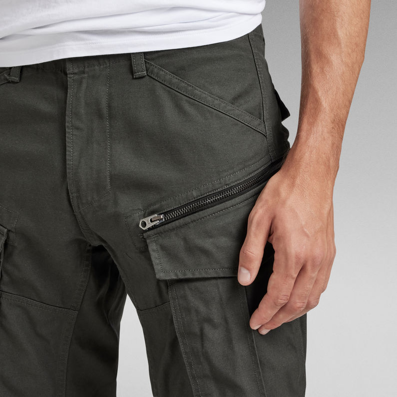 G-Star RAW® Pantalon Rovic Zip 3D Regular Tapered Gris