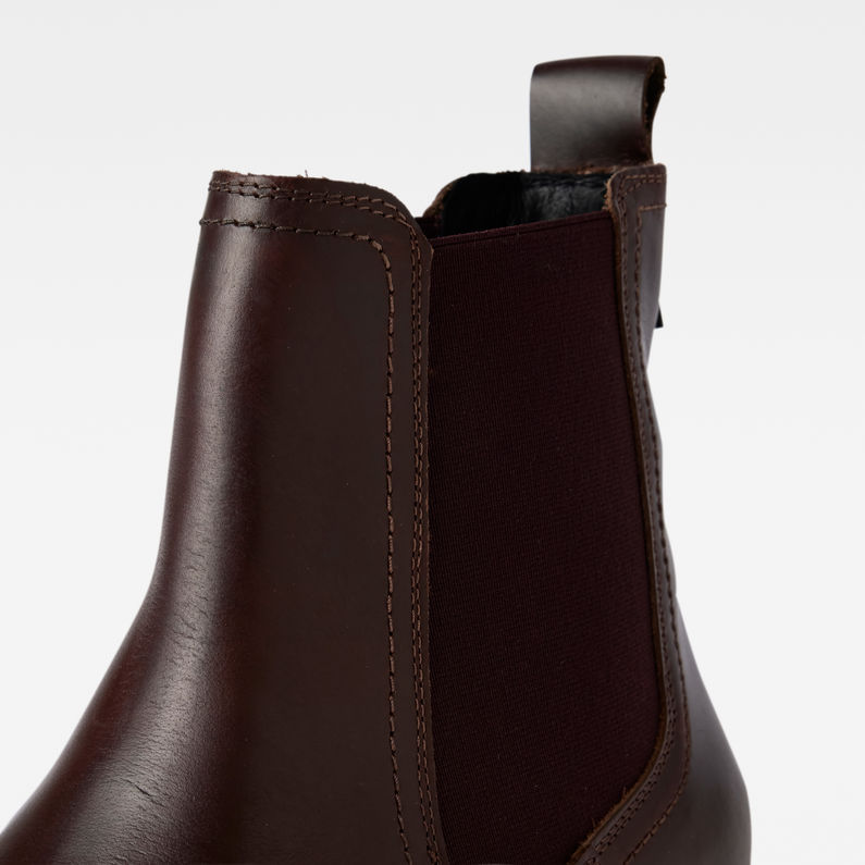 G-Star RAW® Bottines Scutar Chelsea Leather Rouge detail