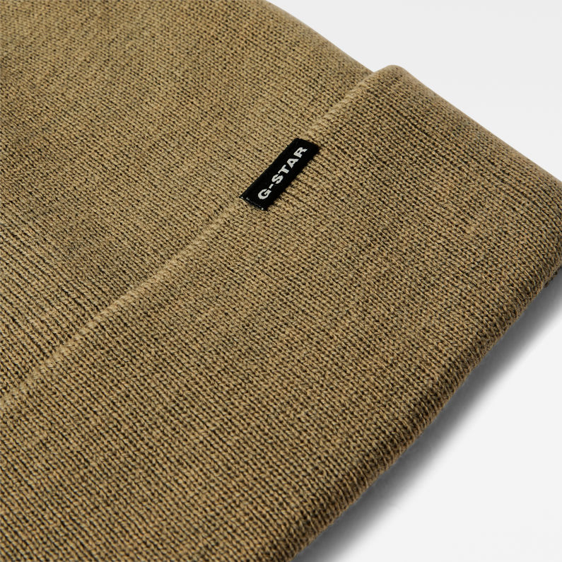 G-STAR® Effo Long Beanie Groen detail shot buckle