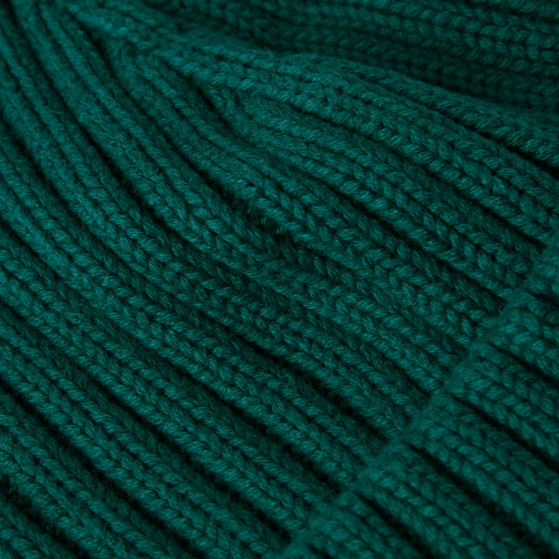 G-STAR® Rib Beanie Grün fabric shot