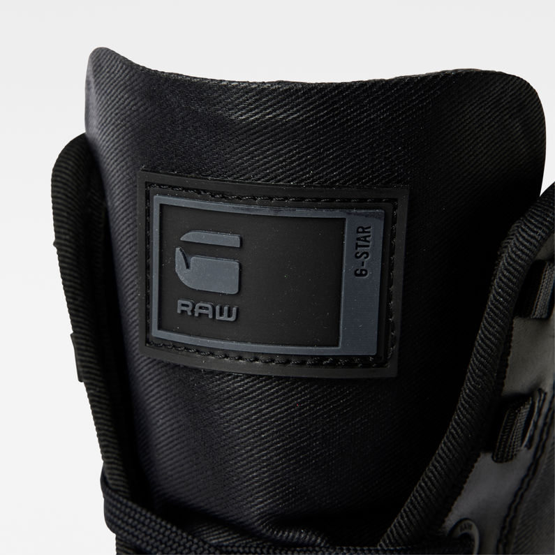 G-STAR® Morry Mid Nubuck Nylon Boots Black detail