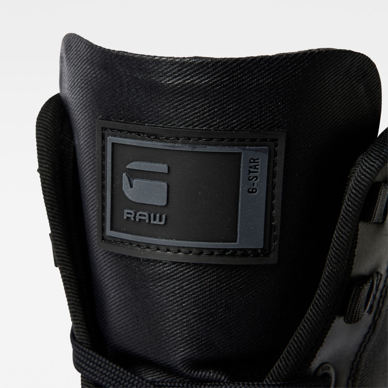 G-Star RAW® Morry Mid Nubuck Nylon Boots Black detail
