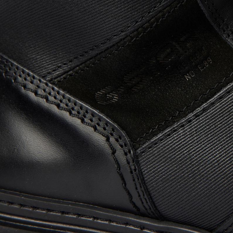 G-STAR® Botas Morry Mid Nubuck Nylon Negro fabric shot