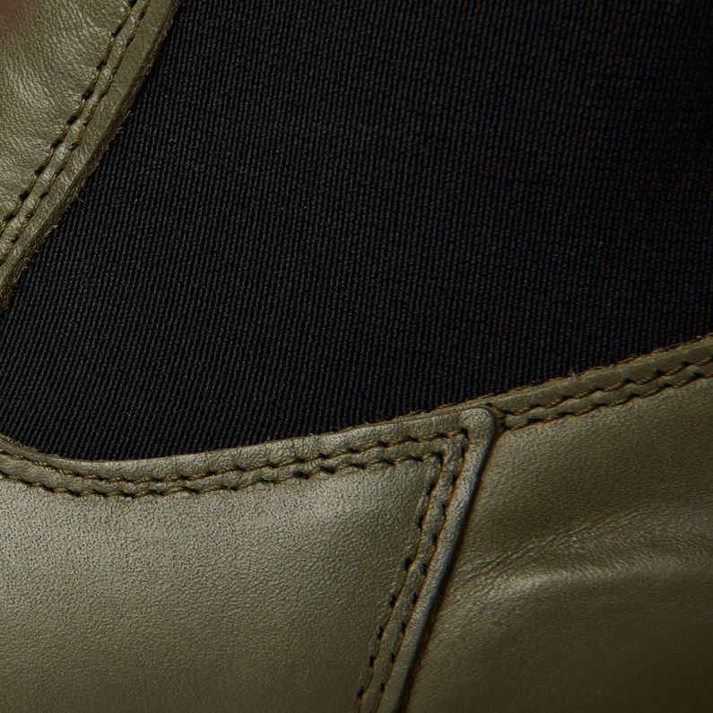 G-Star RAW® Bottines Lintell High Chelsea Leather Vert fabric shot