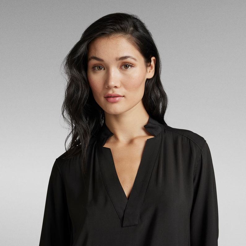 G-STAR® Milary V-Neck Shirt Dress Black