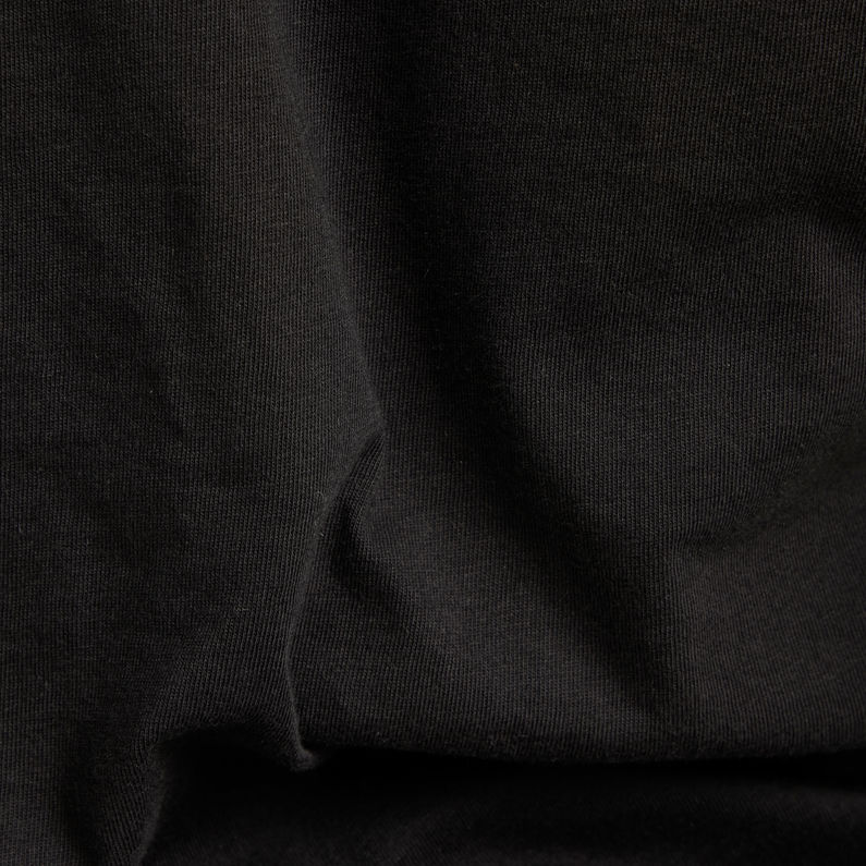 G-Star RAW® Haut Rolled Edge Long Sleeve C Noir
