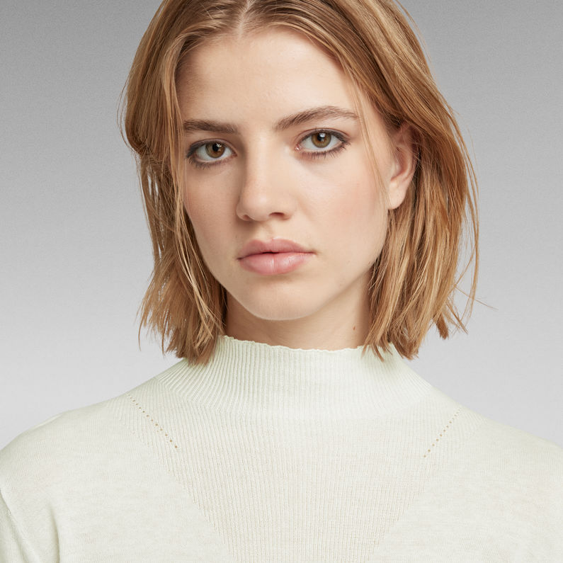 G-STAR® Pull en maille Stokyr Slim Turtleneck Bleu clair