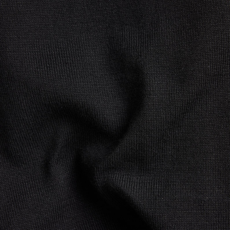 G-Star RAW® Jersey Premium Core Mock Neck Knitted Negro