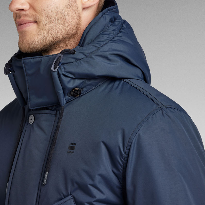 G-STAR® Veste Vodan Padded Hooded Bleu foncé