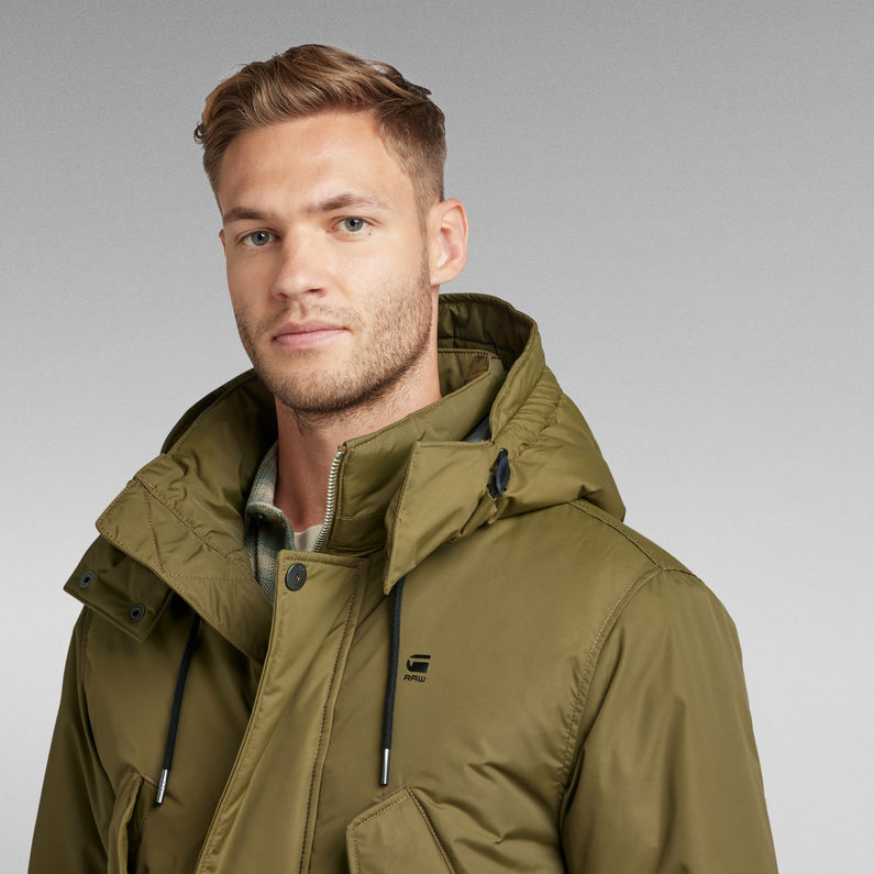 G-STAR® Veste Vodan Padded Hooded Vert