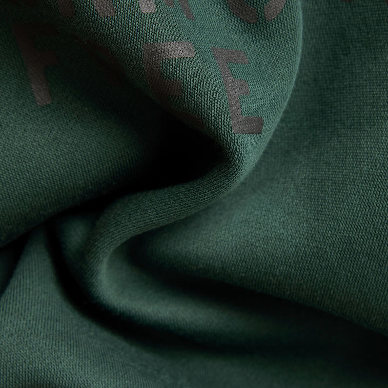 G-Star RAW® Multi Graphic Loose Hoodie Sweat Dress Green