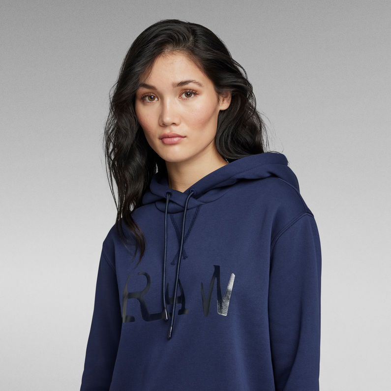G-STAR® Raw Graphic Hooded Sweater Dress Medium blue
