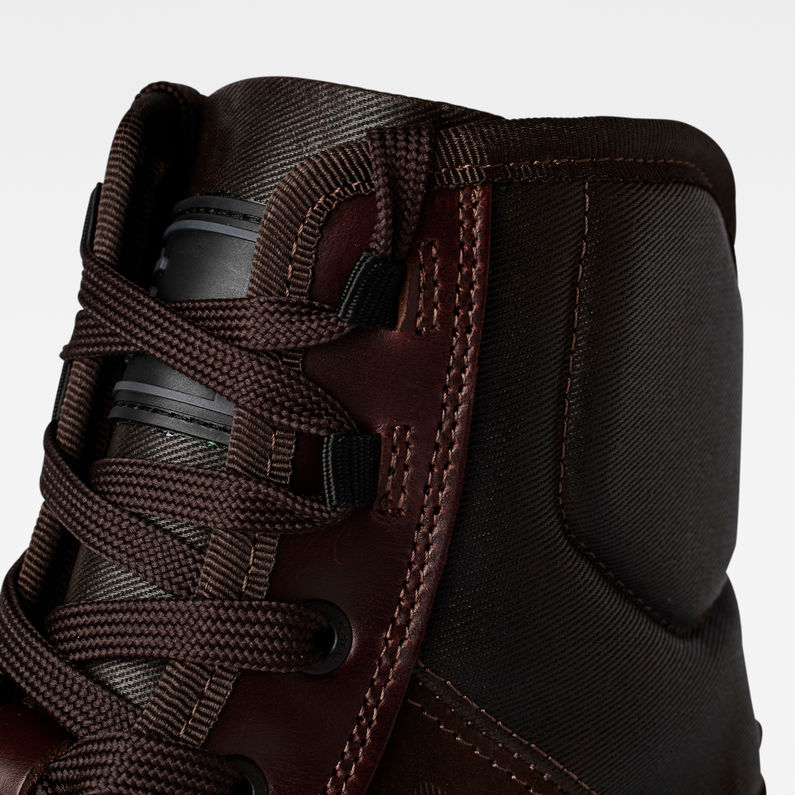G-Star RAW® Morry Mid Nubuck Nylon Boots Red detail