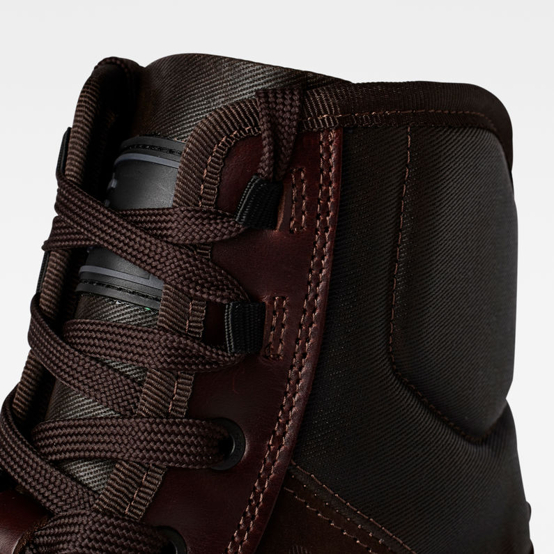 G-Star RAW® Morry Mid Nubuck Nylon Boots Rood detail